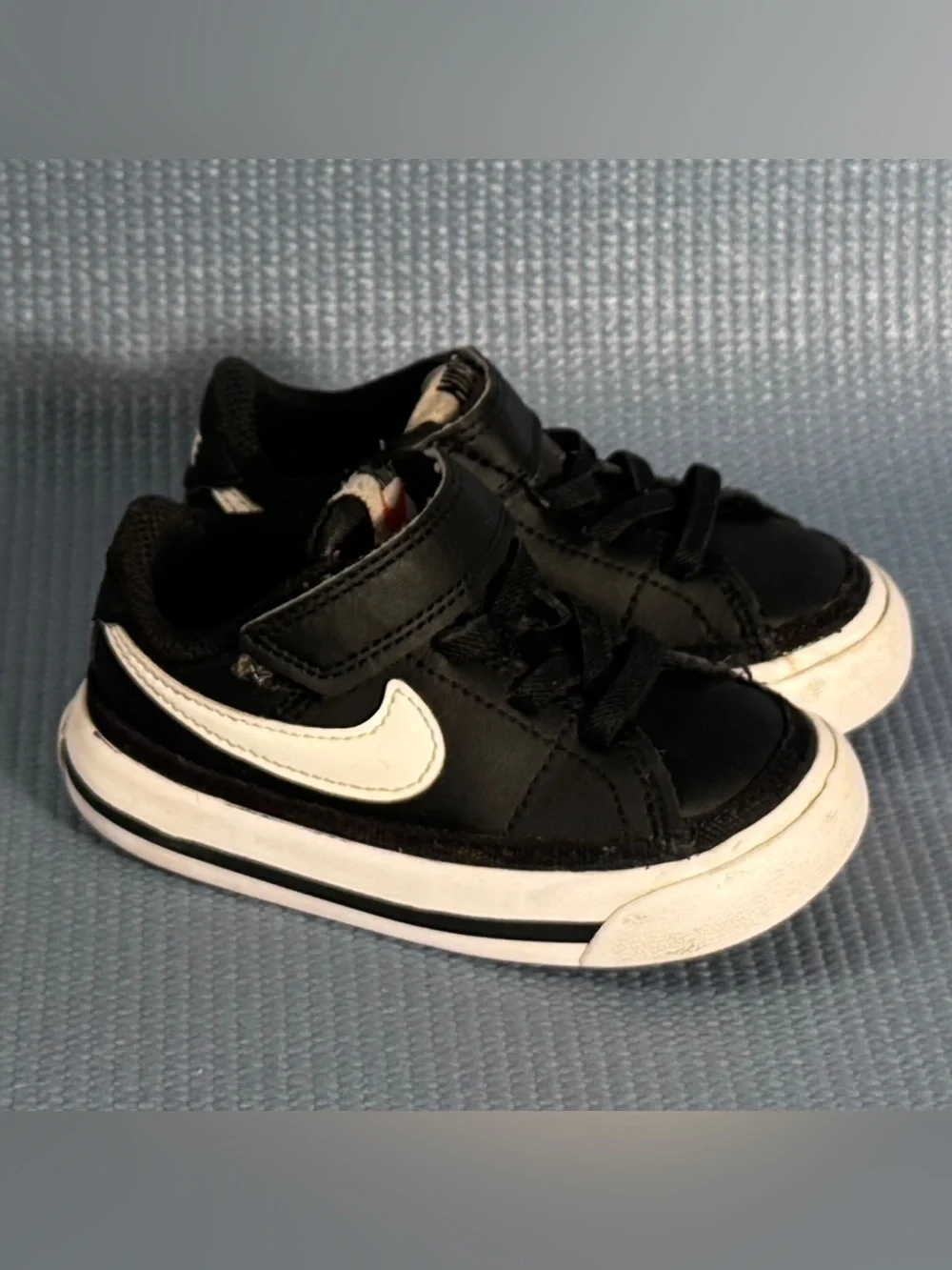 Nike Court Legacy Baby/Toddler Black/White Shoes Size 5C